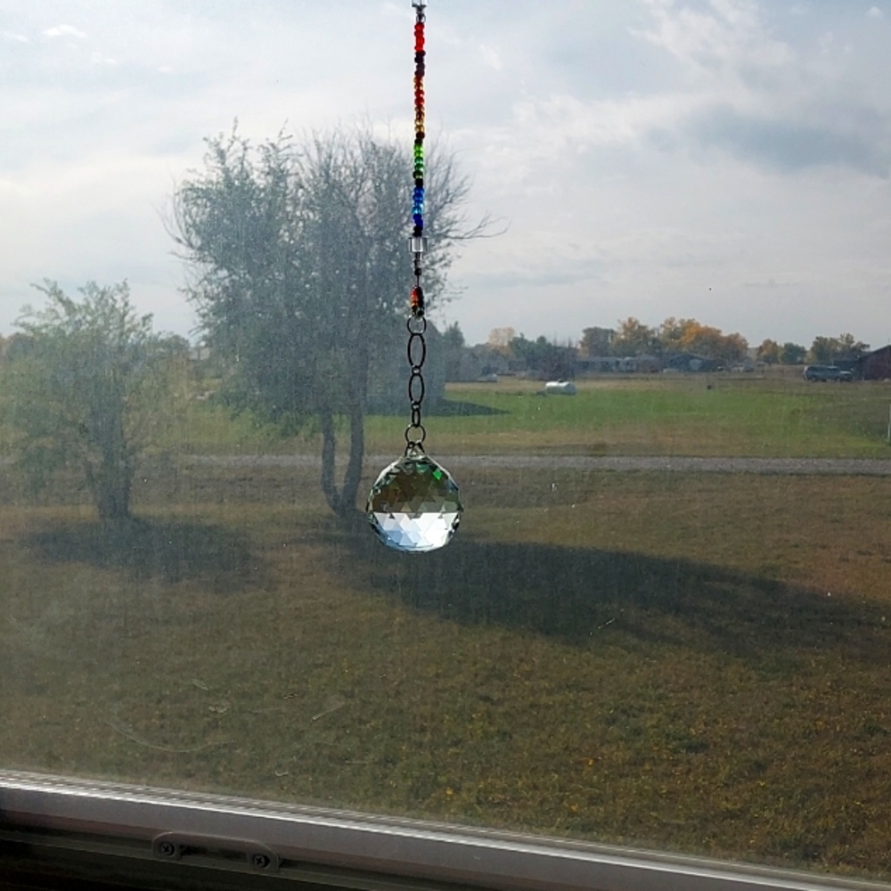 EXTRA LARGE ROUND CRYSTAL SUNCATCHER